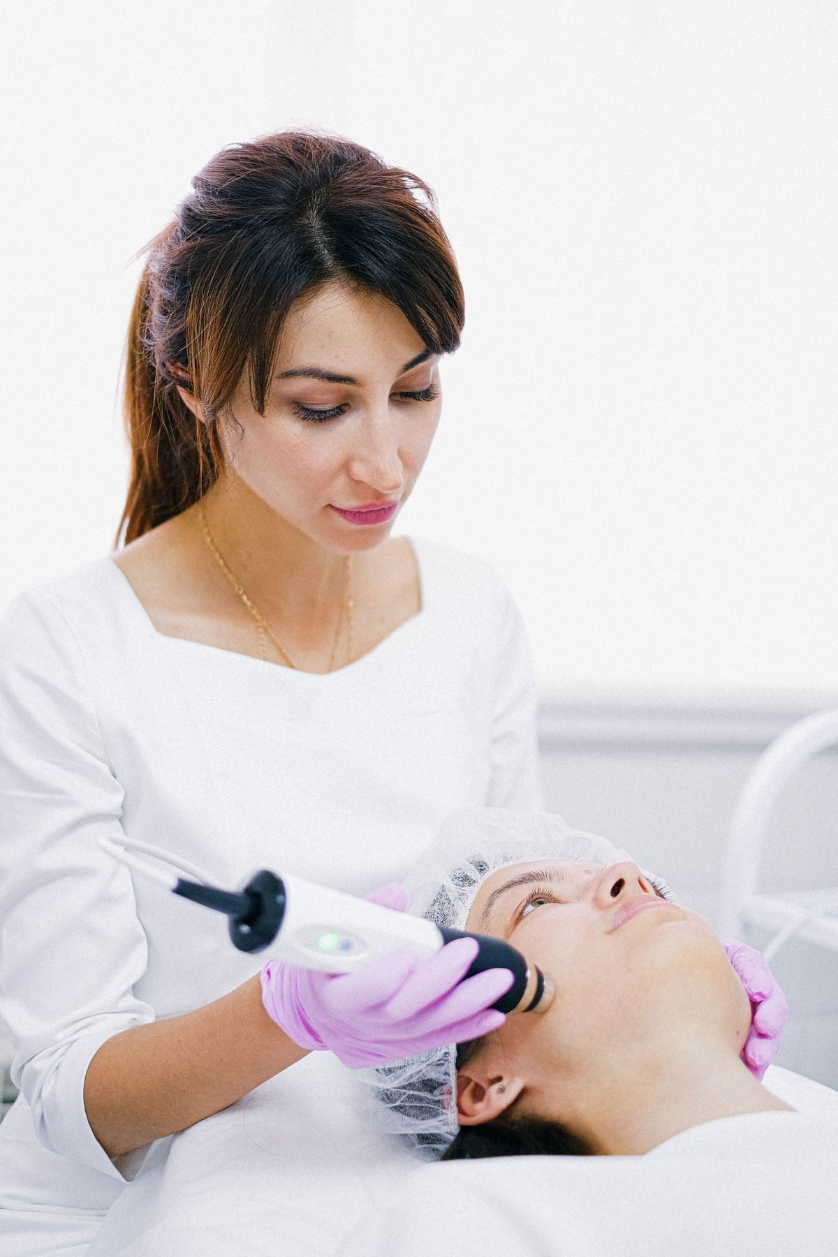 Professional facial treatment